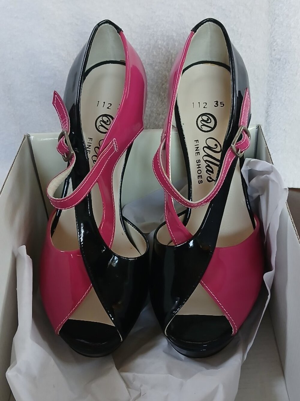 Beautiful patent leather pumps.